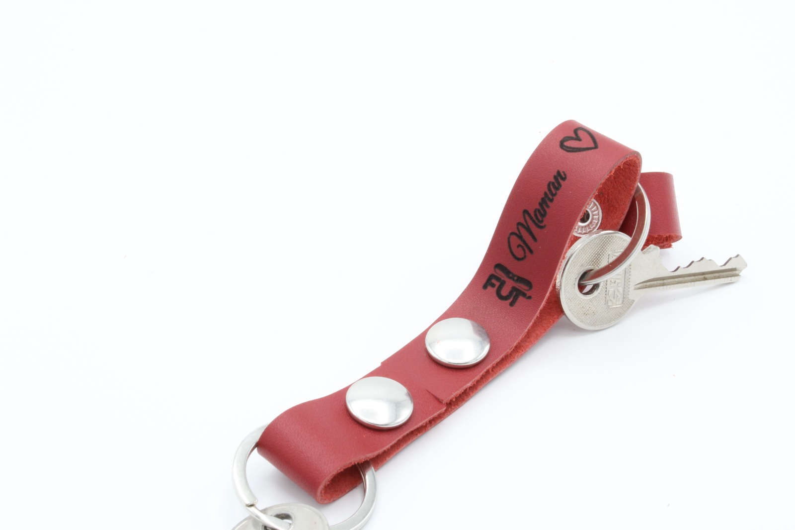 attache porteclefs fut' cuir vachette maman rouge (2)