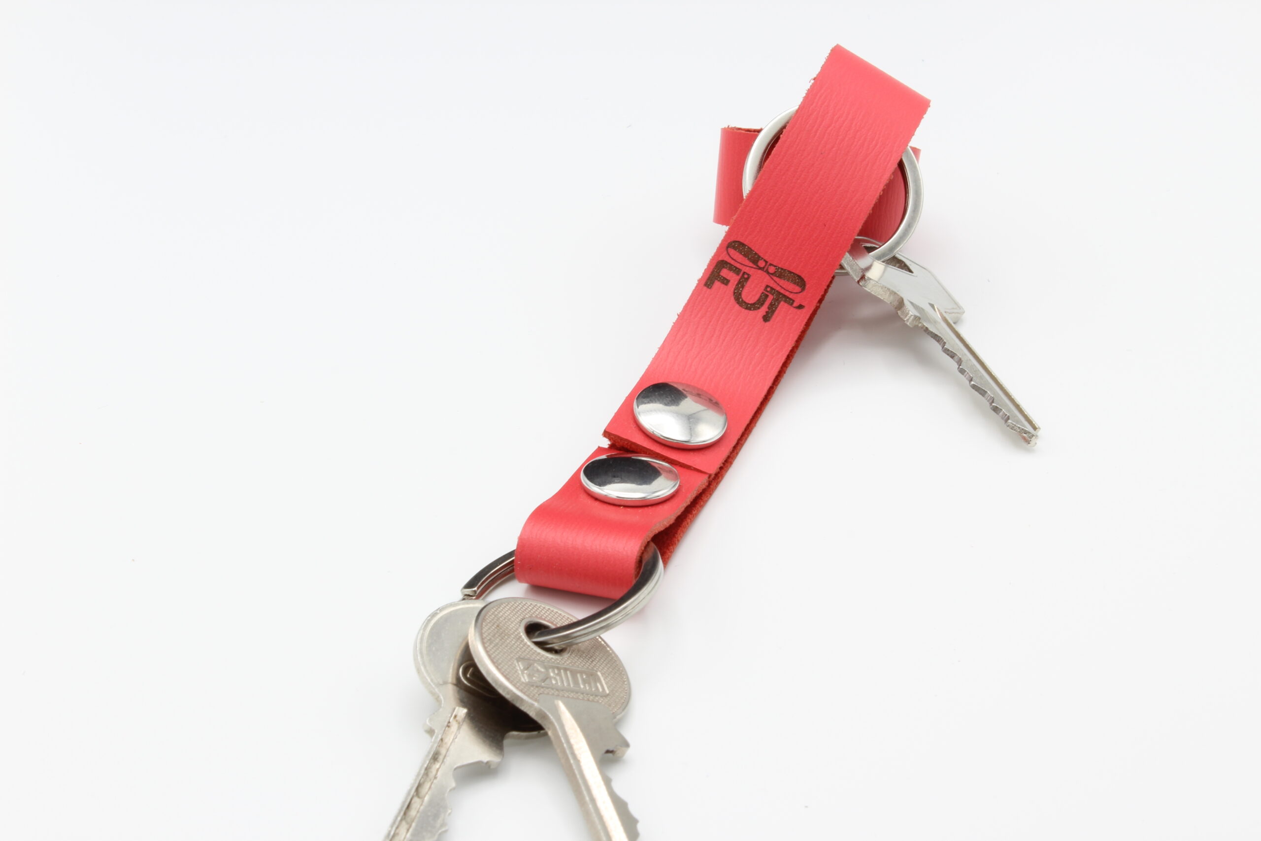 attaches porte cles cuir vachette fushia fut' (2)
