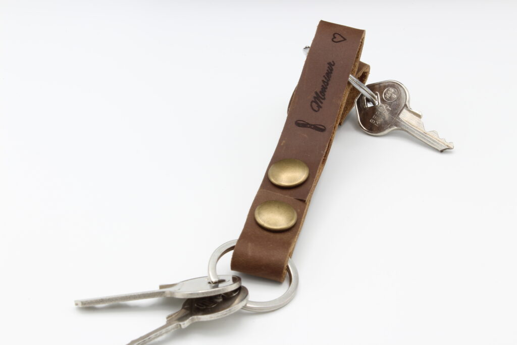 attaches porte cles cuir vachette marron monsieur (2)