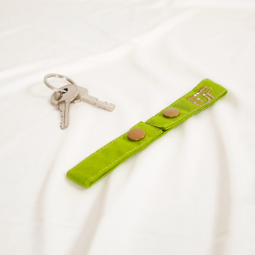 fut' simili tissu vert